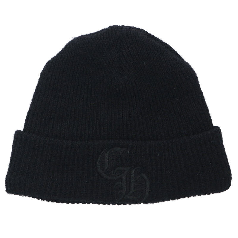 Chrome Hearts SIZE WOOL WATCH CAP CH Embroidered Knit Sweater Black Size ONE
