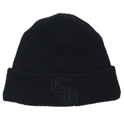 Chrome Hearts SIZE WOOL WATCH CAP CH Embroidered Knit Sweater Black Size ONE