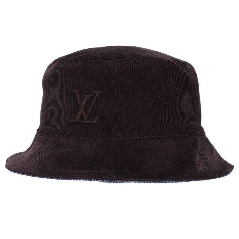 Louis Vuitton Bucket Hat Black x Blue Size ONE SIZE