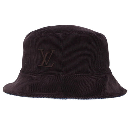 Louis Vuitton Bucket Hat Black x Blue Size ONE SIZE