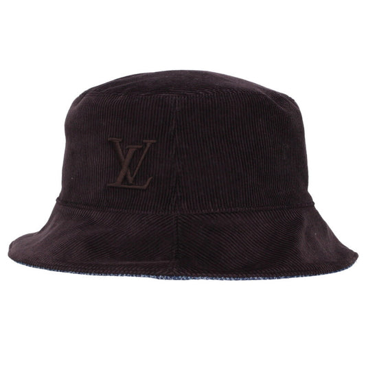 Louis Vuitton Bucket Hat Black x Blue Size ONE SIZE