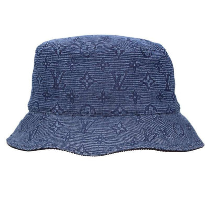 Louis Vuitton Bucket Hat Black x Blue Size ONE SIZE