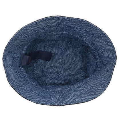 Louis Vuitton Bucket Hat Black x Blue Size ONE SIZE