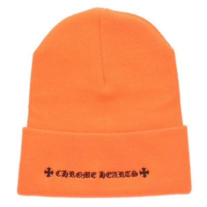Chrome Hearts SIZE WOOL WATCH CAP Logo Hat Orange Size ONE