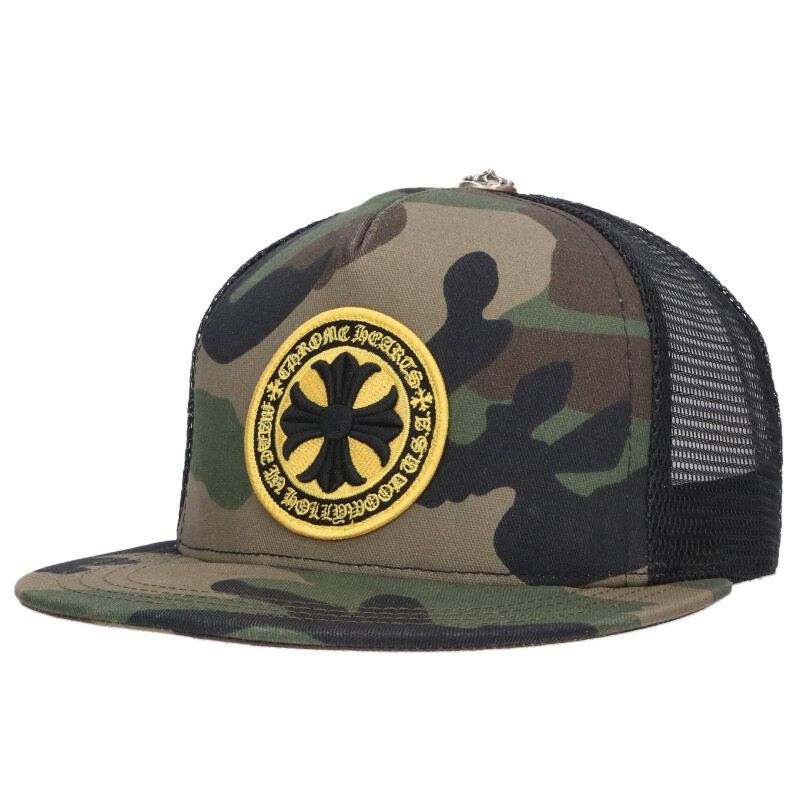 Chrome Hearts SIZE TRUCKER CAP Camo Hat Green Multi Size ONE