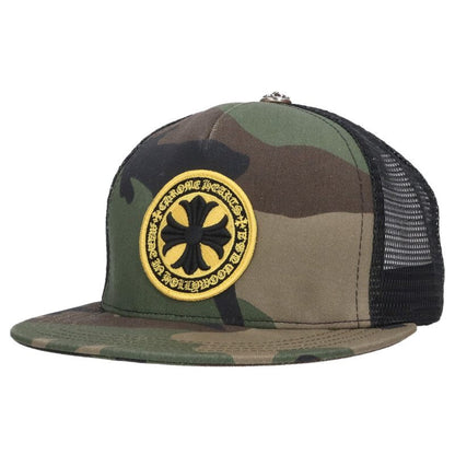 Chrome Hearts SIZE TRUCKER CAP Camo Hat Green x Black x Silver Size ONE