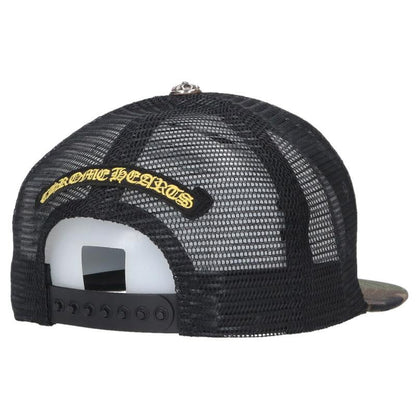 Chrome Hearts SIZE TRUCKER CAP Camo Hat Green x Black x Silver Size ONE