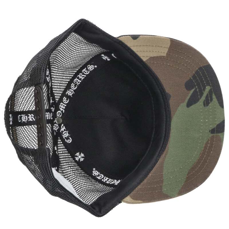 Chrome Hearts SIZE TRUCKER CAP Camo Hat Green x Black x Silver Size ONE