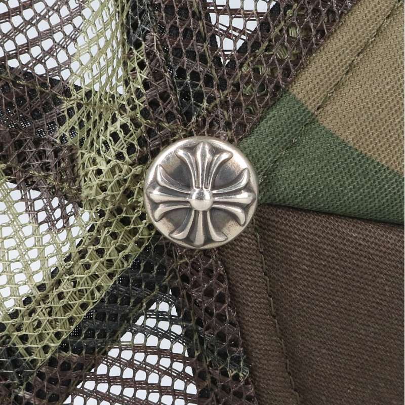 Chrome Hearts CH Patch Cross Ball Camo Mesh Size ONE Multi