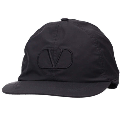 VALENTINO Logo Embroidered Aviator Cap Black Size ONE SIZE