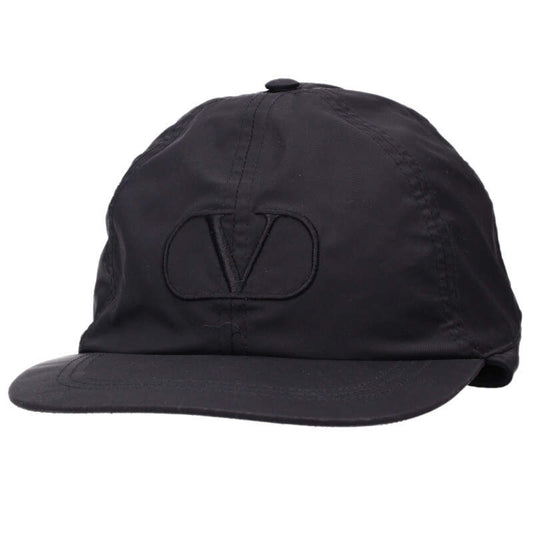 VALENTINO Logo Embroidered Aviator Cap Black Size ONE SIZE