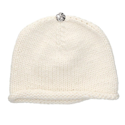 Chrome Hearts Cashmere Cross Patch Beanie White Size ONE