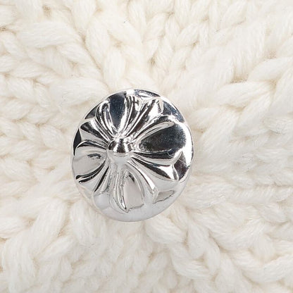 Chrome Hearts Cashmere Cross Patch Beanie White Size ONE