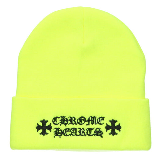 Chrome Hearts CH Embroidered Watch Cap Yellow Size ONE