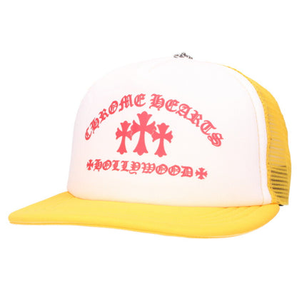 Chrome Hearts SIZE TRUCKER CAP Print Hat Yellow Size ONE