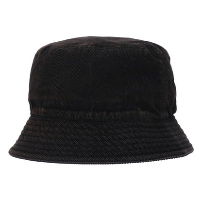 Prada Black Corduroy Logo Bucket Hat Size ONE SIZE