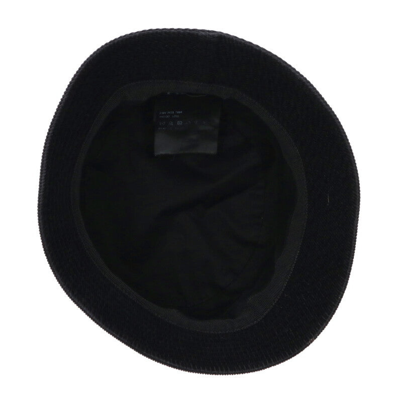 Prada Black Corduroy Logo Bucket Hat Size ONE SIZE