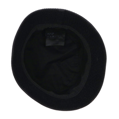 Prada Black Corduroy Logo Bucket Hat Size ONE SIZE