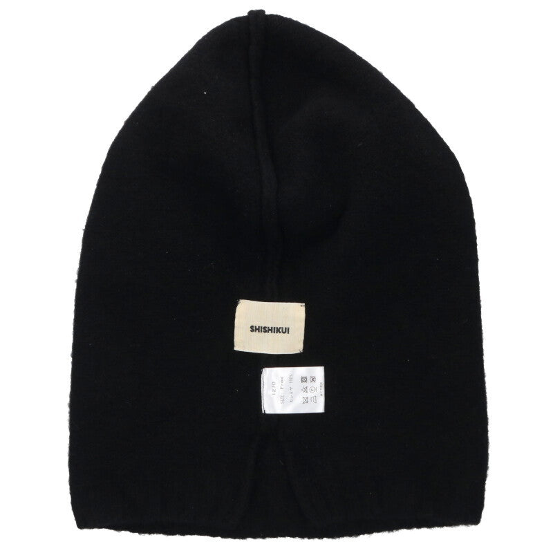 THE SHISHIKUI Cashmere Balaclava Beanie Black Size L