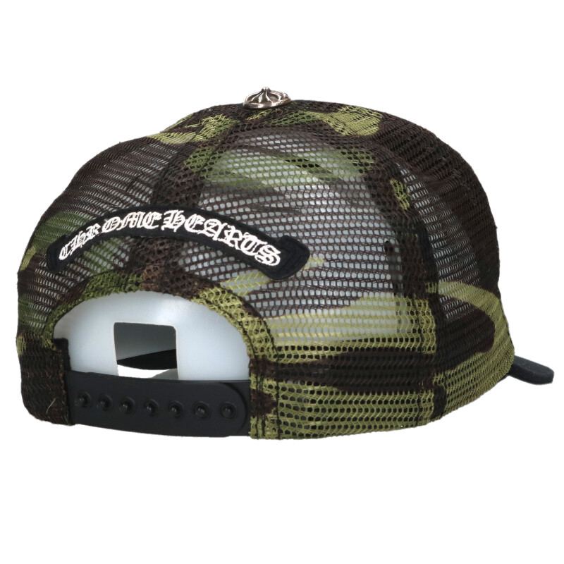 Chrome Hearts SIZE TRUCKER CAP Camo Hat Black x Green x Silver Size ONE