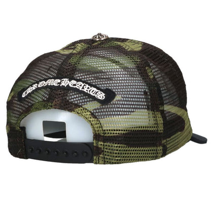Chrome Hearts SIZE TRUCKER CAP Camo Hat Black x Green x Silver Size ONE