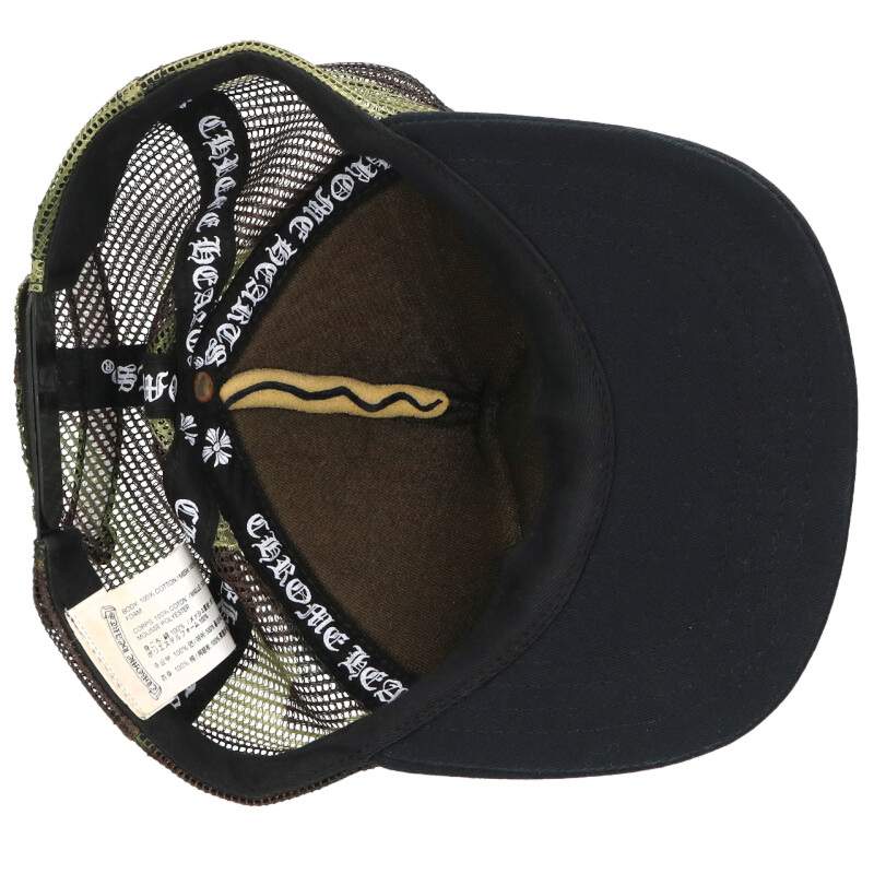 Chrome Hearts SIZE TRUCKER CAP Camo Hat Black x Green x Silver Size ONE