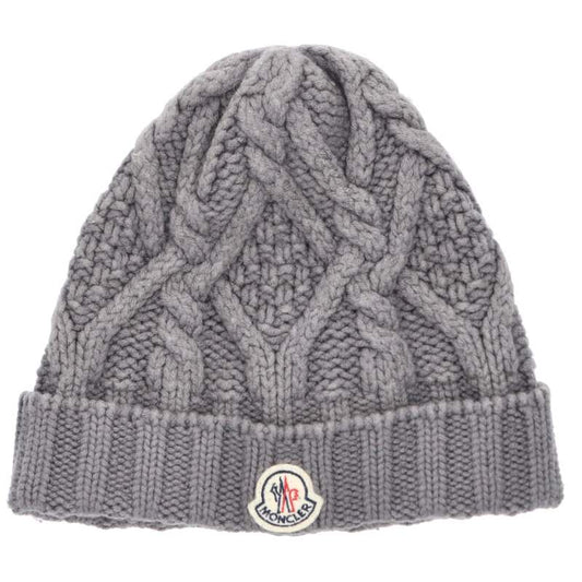 MONCLER Wool Berretto Beanie Gray