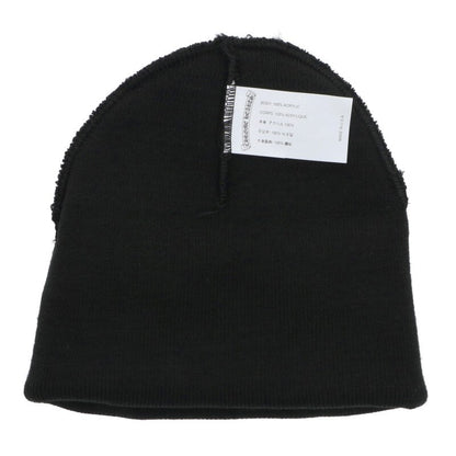 Chrome Hearts SIZE WOOL WATCH CAP Logo Embroidered Hat Black x White Size ONE