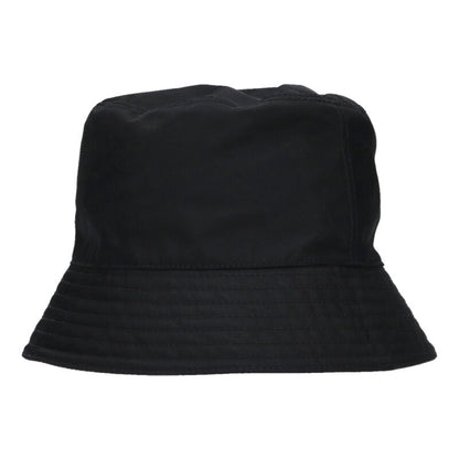 Prada Black Re-Nylon Triangle Logo Bucket Hat Size ONE SIZE