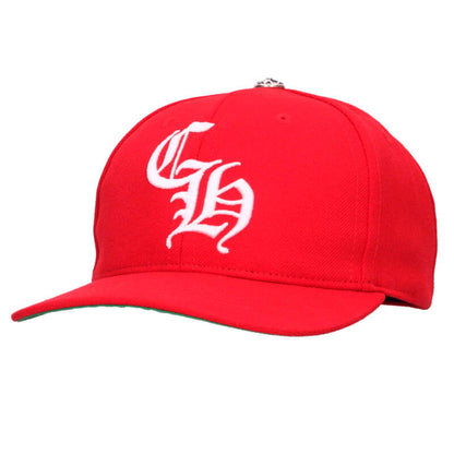 Chrome Hearts SIZE CH HAT CH Embroidered Red x White Size ONE