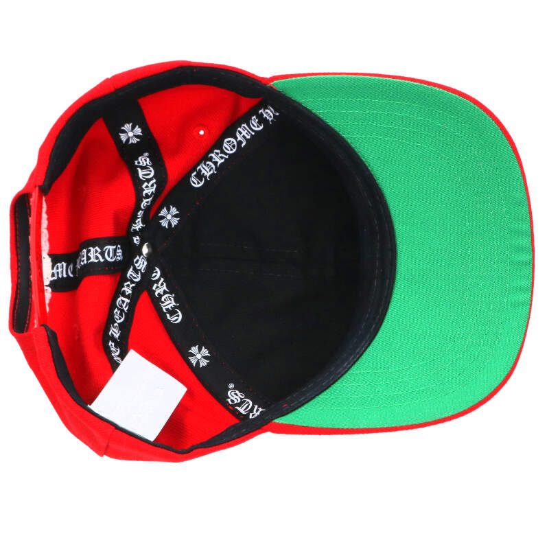 Chrome Hearts SIZE CH HAT CH Embroidered Red x White Size ONE