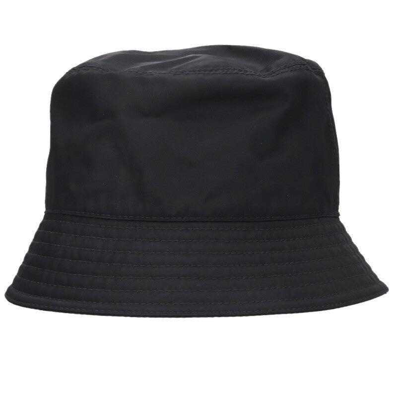 Prada Black Triangle Logo Re-Nylon Bucket Hat Size ONE SIZE