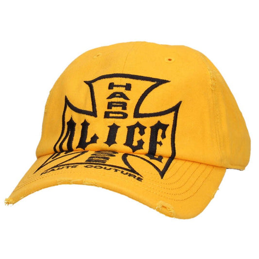 ALICE HOLLYWOOD Logo Embroidered Hat Yellow Size ONE SIZE