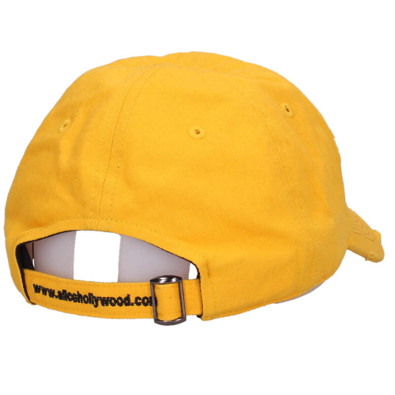 ALICE HOLLYWOOD Logo Embroidered Hat Yellow Size ONE SIZE