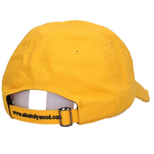 ALICE HOLLYWOOD Logo Embroidered Hat Yellow Size ONE SIZE
