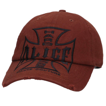 ALICE HOLLYWOOD Logo Embroidered Hat Brown Size ONE SIZE