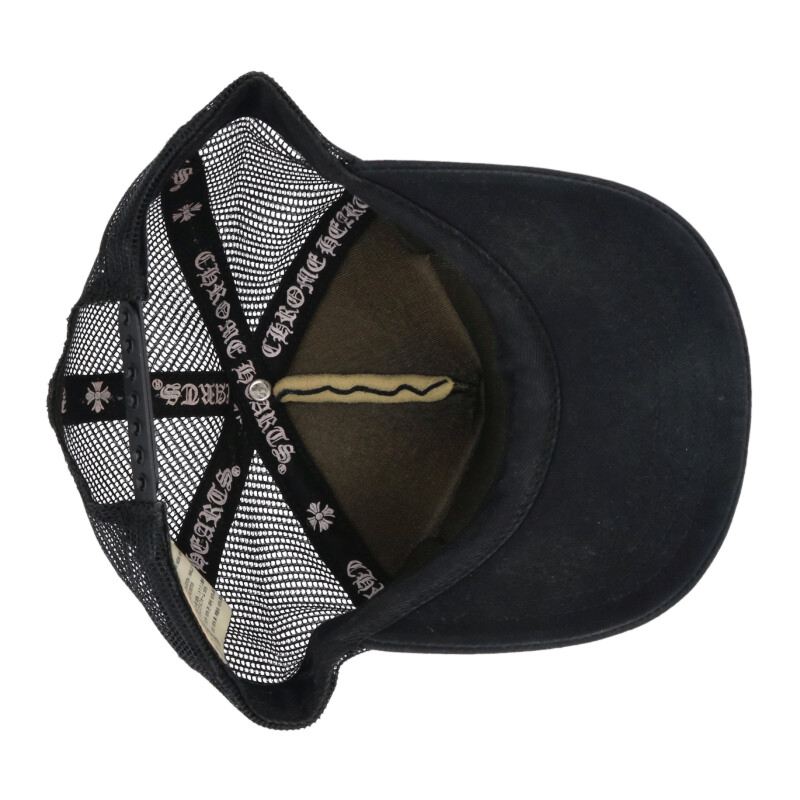 Chrome Hearts SIZE TRUCKER CAP CH Patch Hat Black Size ONE