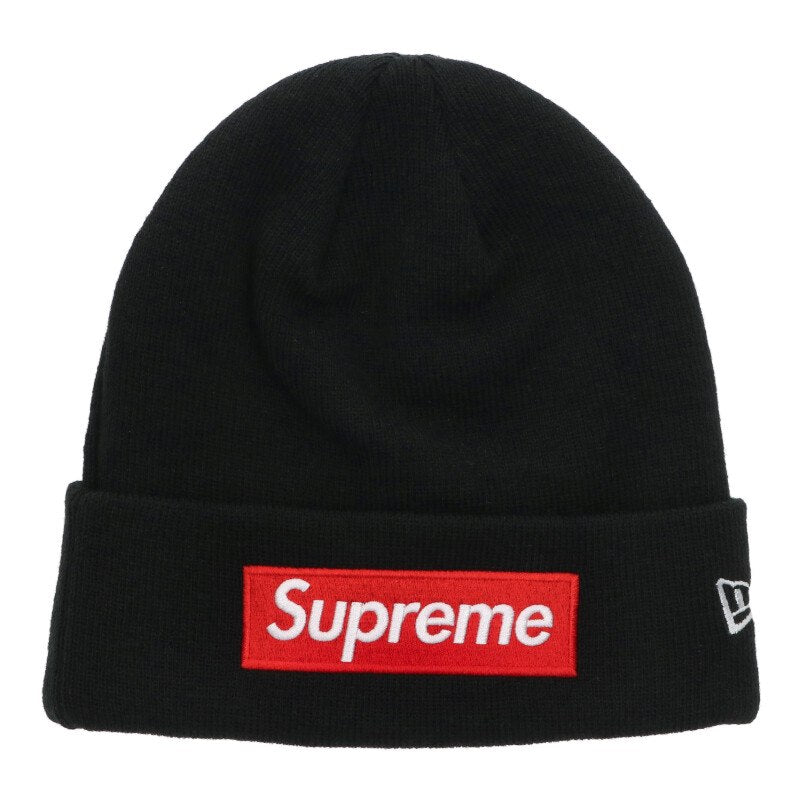 Supreme x New Era Box Logo Beanie Black Size ONE SIZE