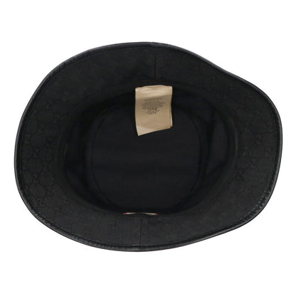 GUCCI GG Canvas Bucket Hat Black Size ONE SIZE