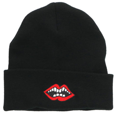Chrome Hearts SIZE WOOL WATCH CAP Embroidered Hat Black x Red Size ONE