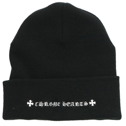 Chrome Hearts SIZE WOOL WATCH CAP Embroidered Hat Black x Red Size ONE