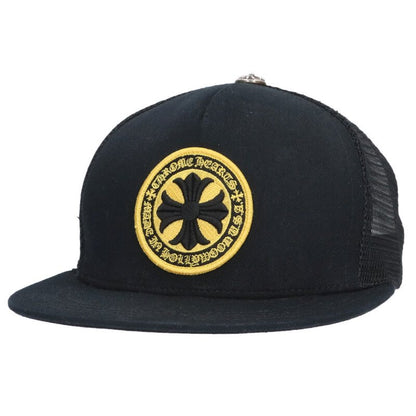 Chrome Hearts SIZE TRUCKER CAP Hat Black x Silver Size ONE