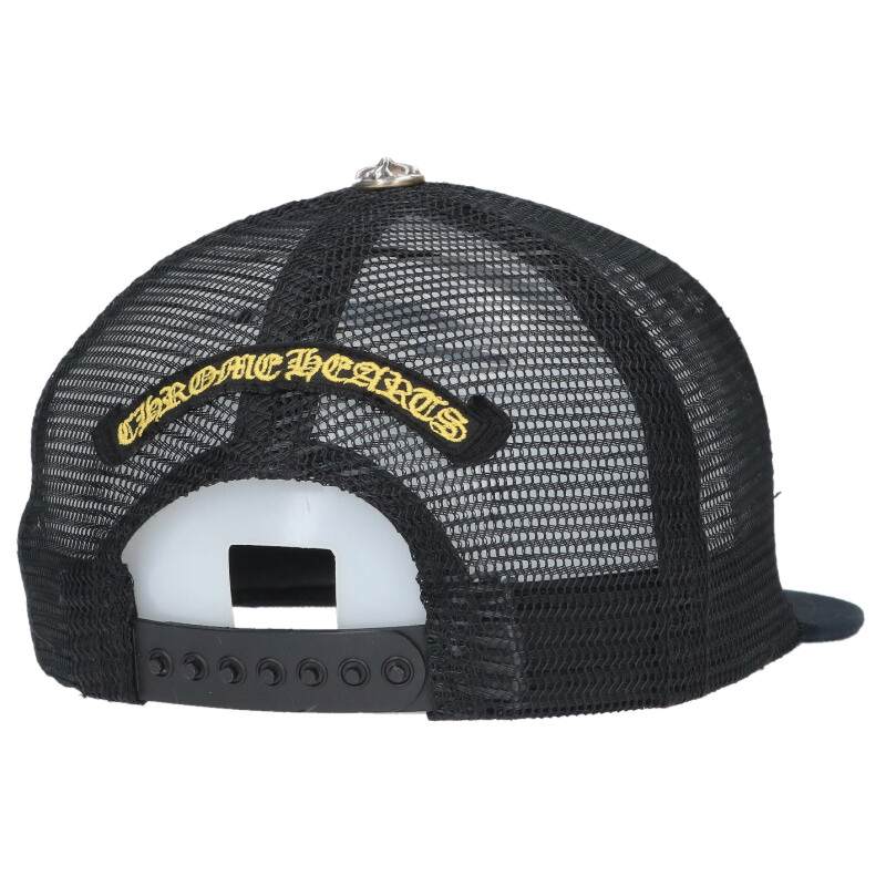 Chrome Hearts SIZE TRUCKER CAP Hat Black x Silver Size ONE