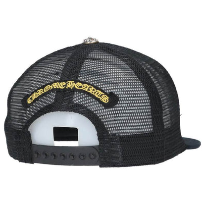 Chrome Hearts SIZE TRUCKER CAP Hat Black x Silver Size ONE