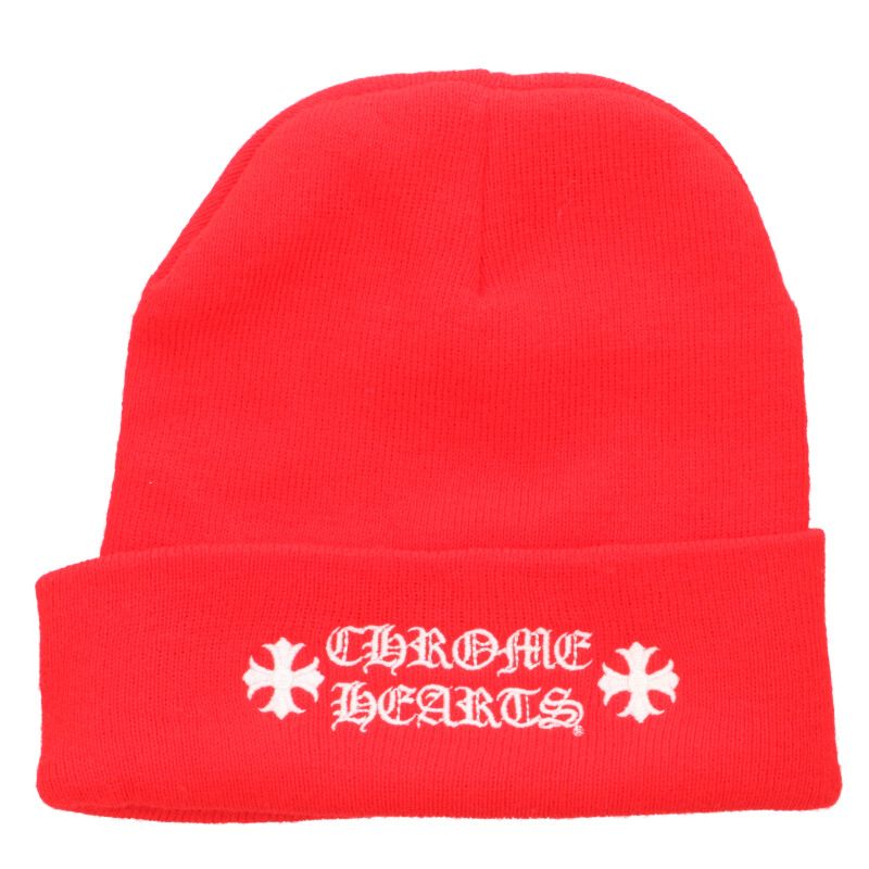 Chrome Hearts Wool Hat Red Size ONE SIZE