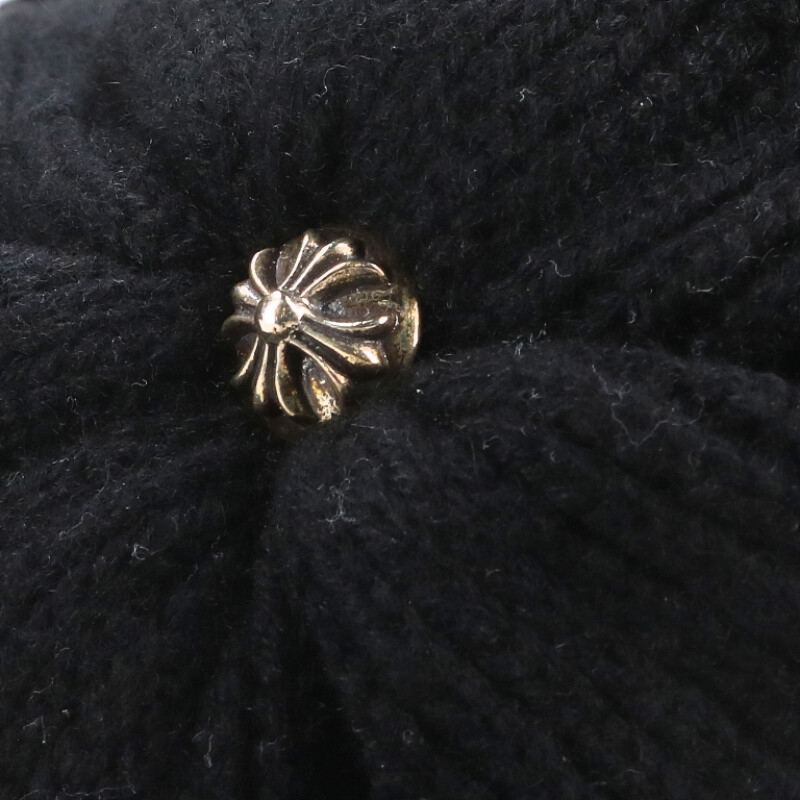 Chrome Hearts Star Patch Cashmere Beanie Black Red