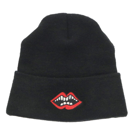 Chrome Hearts SIZE WOOL WATCH CAP Embroidered Hat Black x Red Size ONE