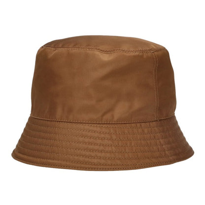 Prada Re-Nylon Triangle Logo Bucket Hat Brown Size ONE SIZE