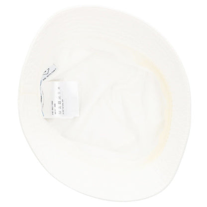 Prada Re-Nylon Triangle Logo Bucket Hat White Size ONE SIZE