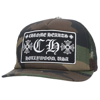 Chrome Hearts TRUCKER CAP Camo Mesh w/ Cross Size ONE SIZE